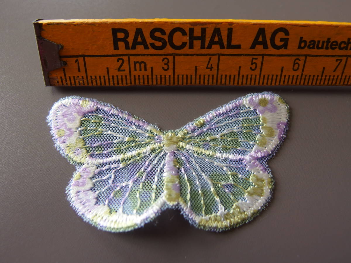  stock a little! Switzerland made hand made / handicrafts for Vintage badge up like motif ( butterfly / butterfly .)