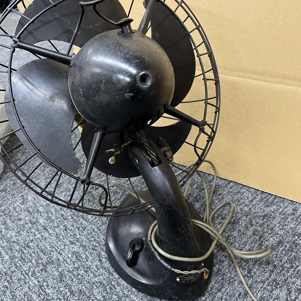 109669◎日立 HITACHI A.C.DESK FAN デスクファン 扇風機 レトロ 昭和 4枚羽根 ヴィンテージ_画像6