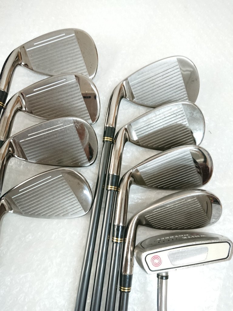 107265*TaylorMade テーラーメイド XR ゴルフクラブ12本セット フレックスSR/R キャディバッグ付き_画像5