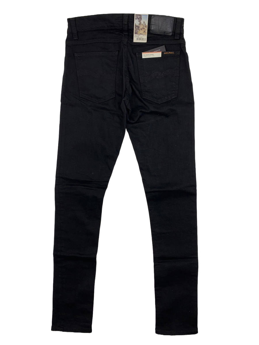 新品★Nudie Jeans◆年中使える スーパーストレッチ ブラックジーンズ◆TIGHT TERRY Everblack W29 ヌーディージーンズ ブラックデニム_画像6