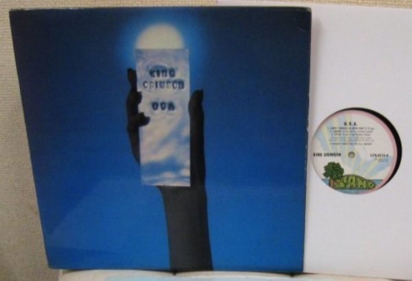☆彡 英國盤 King Crimson / USA [ UK ORIGINAL LP '75 Island Records ILPS 9316 ] MAT 1 / 1_画像1