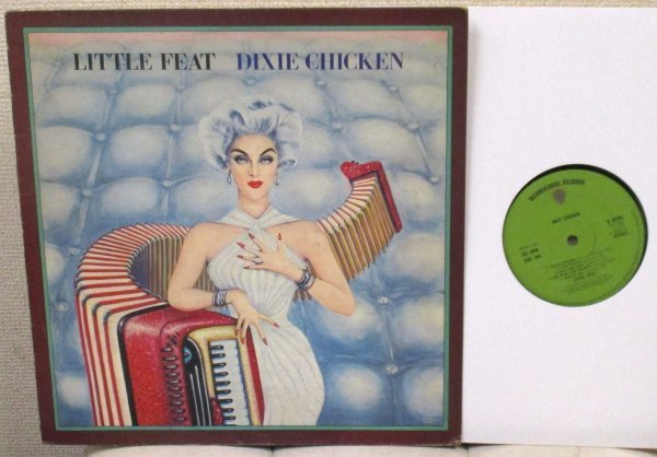 ☆彡 英國盤 Little Feat Dixie Chicken [ UK ORIG '73 Warner Bros. Records K 46200 ] Green Label_画像1