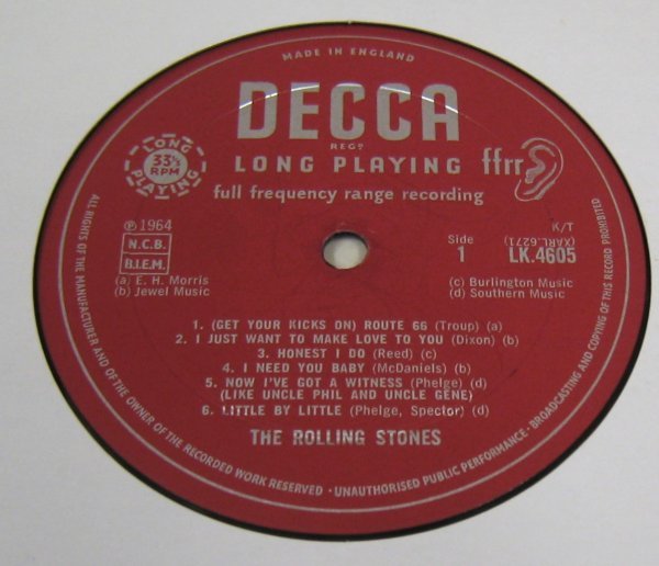 ☆彡 英國盤 The Rolling Stones The Rolling Stones [ UK mono '64 ORIG Decca LK 4605 ]_画像3