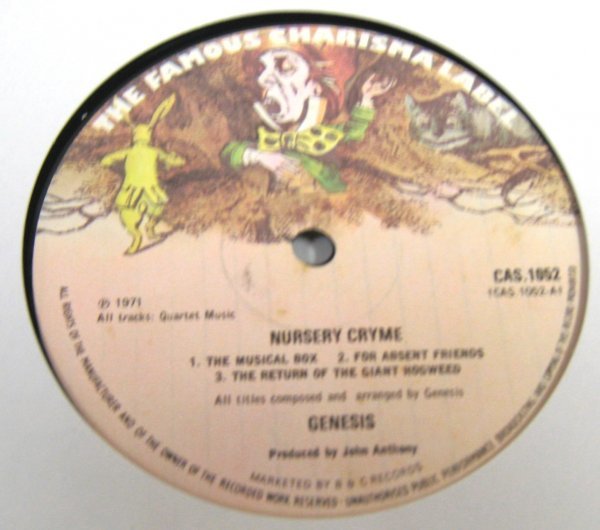 ^^ Genesis Nursery Cryme [ UK '75 Charisma CAS 1052 ]_画像4