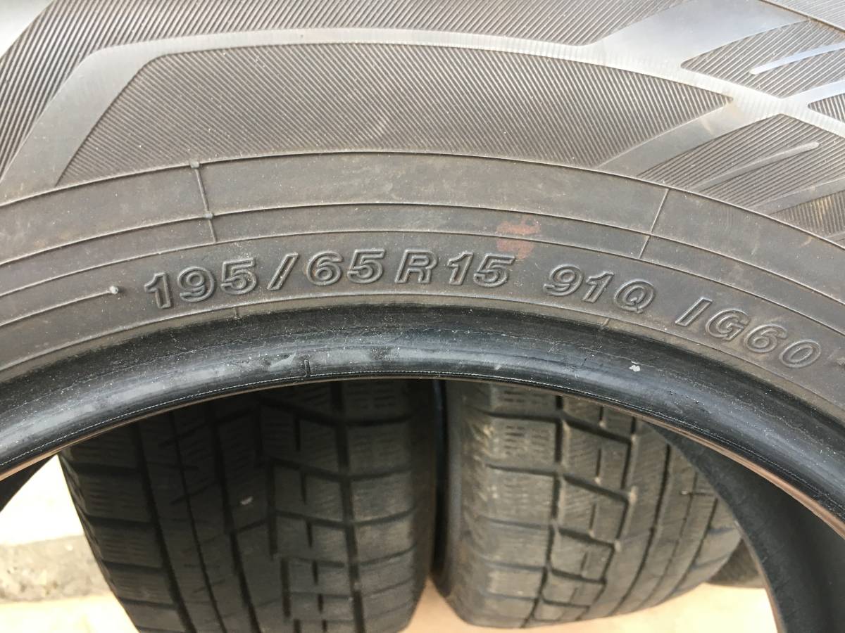 ★ YOKOHAMA iceGUARD iG60 195/65R15 4本 2019年製 ☆_画像8