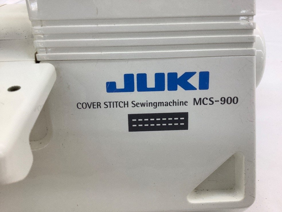 JUKI/ジューキ カバーステッチ ミシン MCS-900 動作確認済/糸掛けアンテナ折れ有 ジャンク品 ACB_画像5