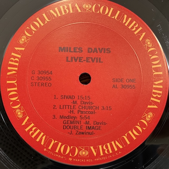 ■即決 FUSION Miles Davis / Live Evil g30954 jf33075 米オリジナル、マト1D1E1E1A マイルス・デイヴィス_画像5