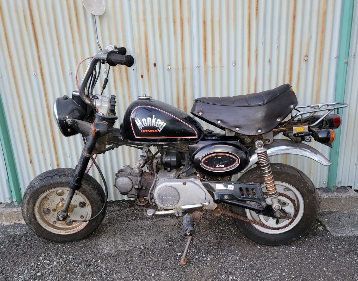 HONDA ホンダ モンキー A-Z50J モンキー不動車 ジャンク 中古 旧車 直接引取り希望 部品取り パーツ取り_画像1