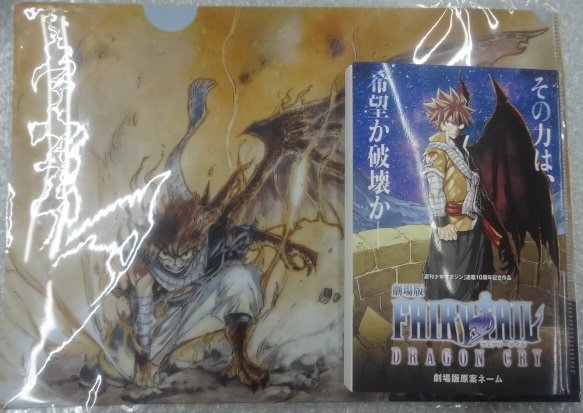 ※現状 劇場版 FAIRY TAIL DRAGON CRY 入場者特典 原案ネーム 劇場グッズ クリアファイル ナツ フェアリーテイル 真島ヒロ グッズ_画像1