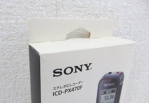  Sony стерео IC магнитофон ICD-PX470F 4GB Gold высокочувствительный низкий шум linear PCM MP3 FM USB