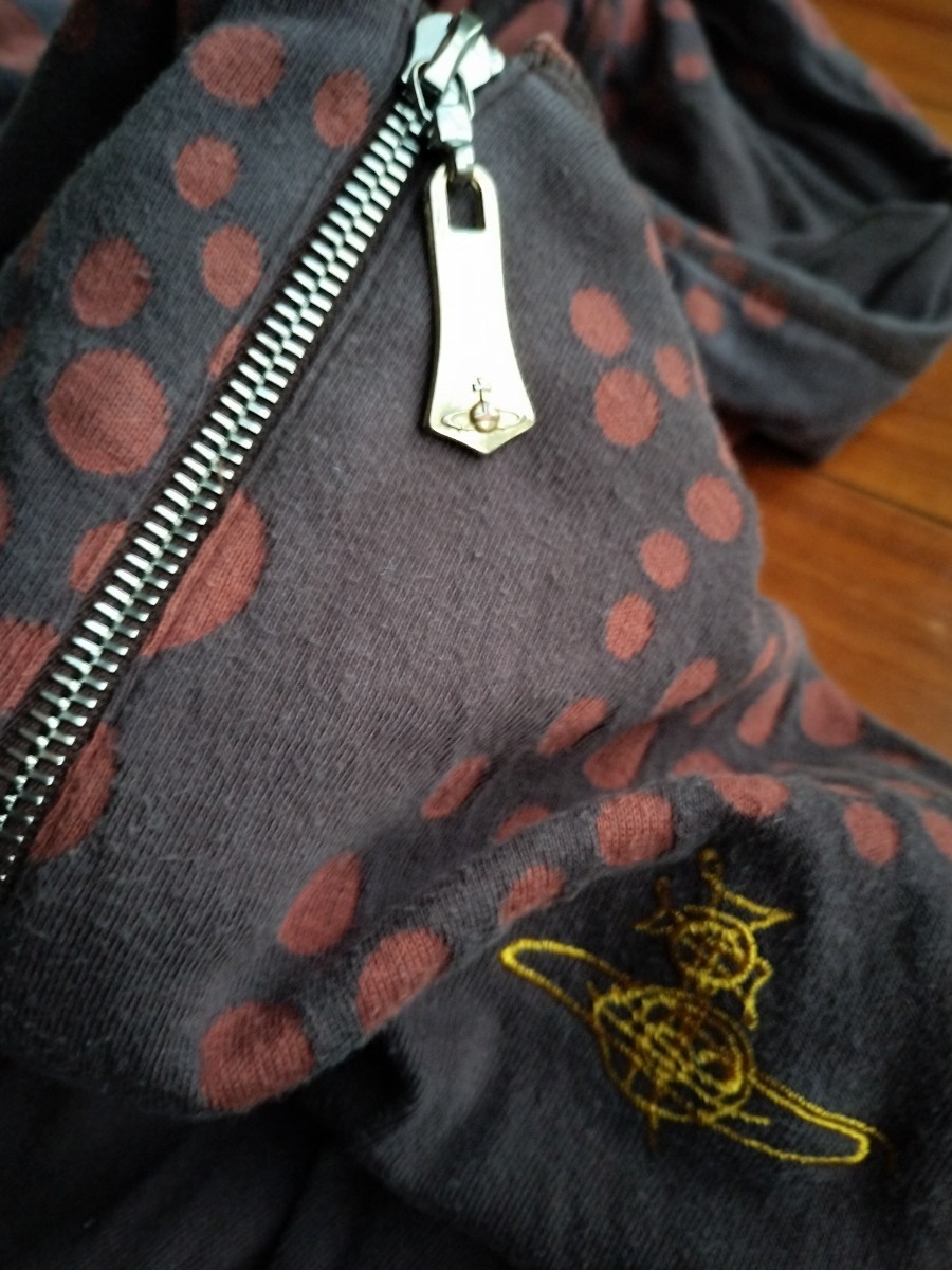 Vivienne Westwood hoodie フーディー パーカー バックプリント ポルカドットパターン オーブ インポート_画像4