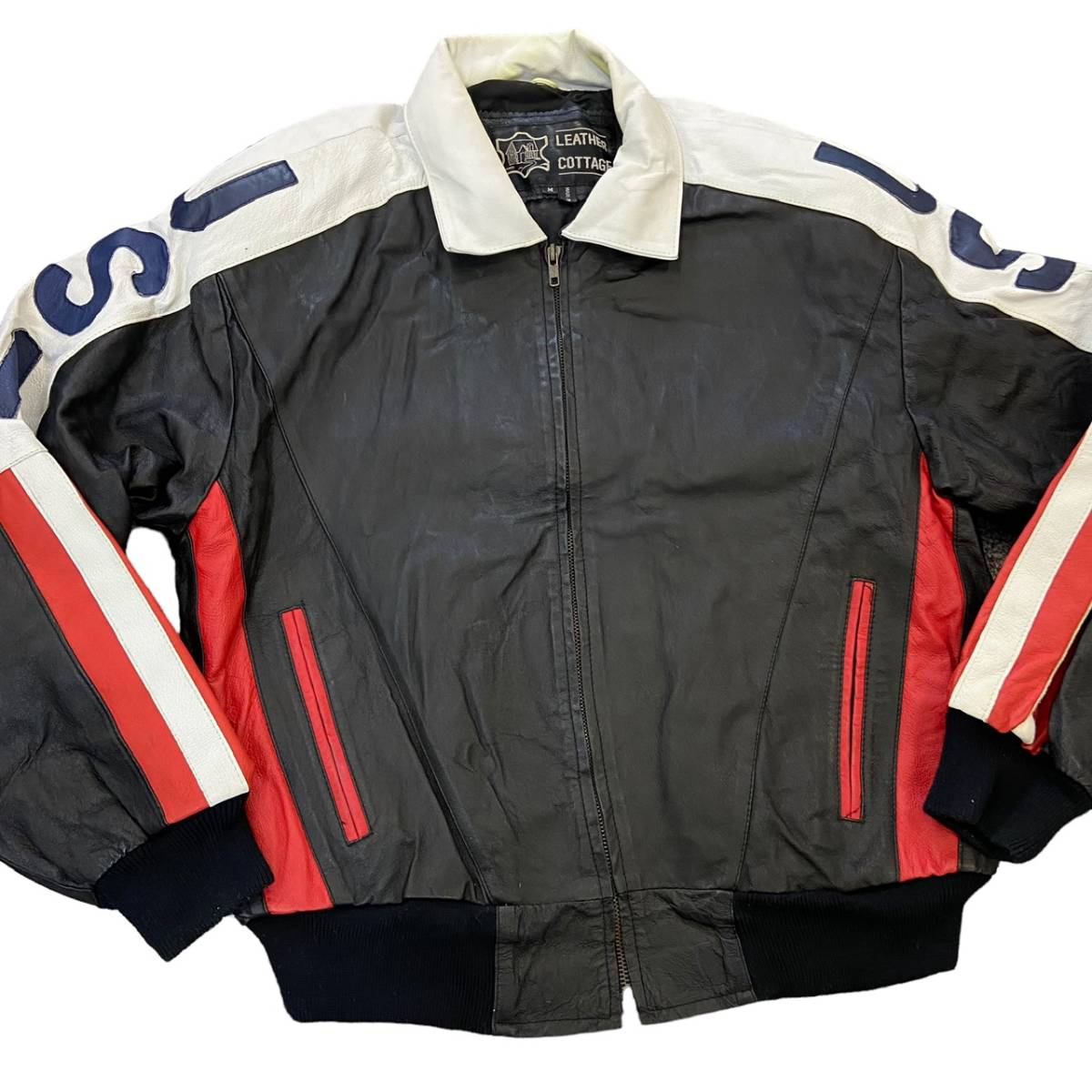 Yahoo!オークション - 90s USA 星条旗 オール レザー ジャケット Yahoo!オークション - 90s USA 星条旗 オール レザー ジャケット