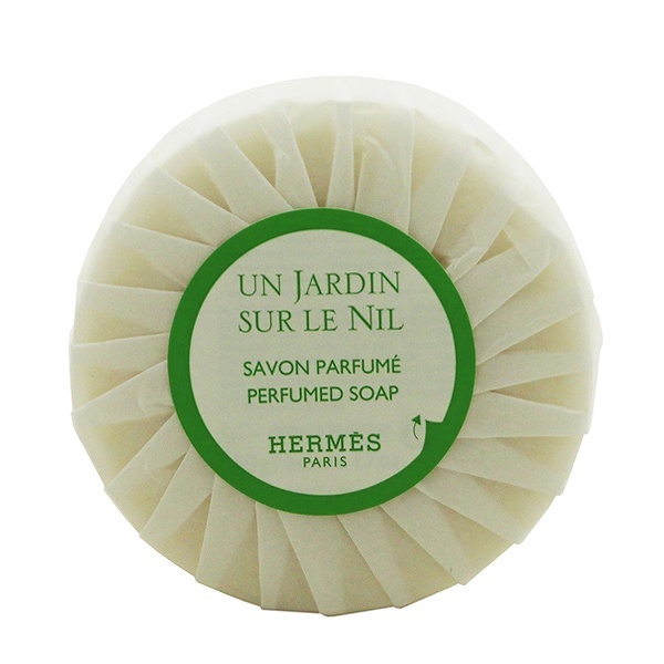  Hermes na il. garden puff .-mdo soap 50g UN JARDIN SUR LE NIL PERFUMED SOAP HERMES new goods unused 