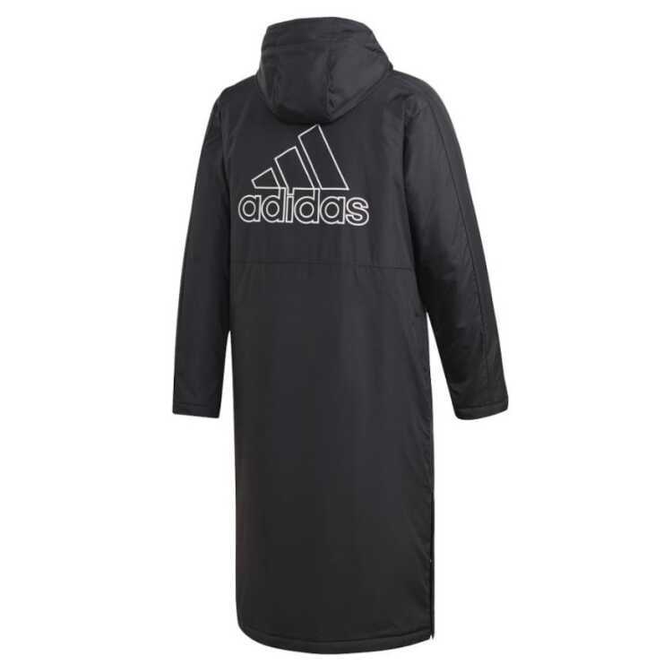  Adidas light in sare-tedo coat ( men's ) M black × white #IZH00-GF0000 LIGHT INSULATED COAT ADIDAS new goods unused 