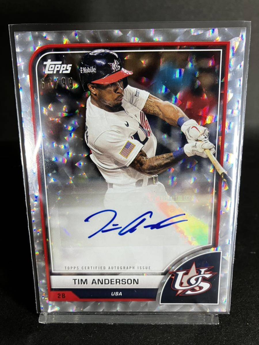 Topps wbc Tim Anderson サインカード_画像1