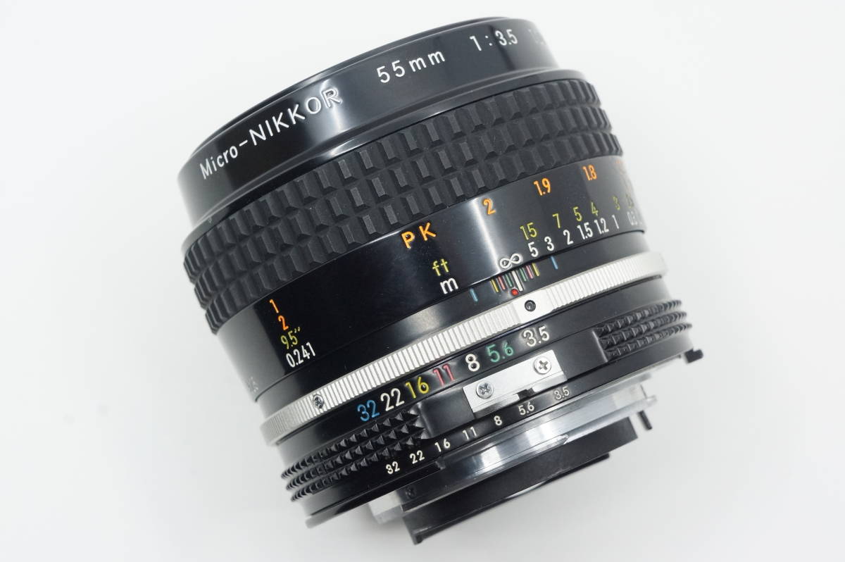 ニコン Ai Micro-NIKKOR 55mm F3.5 レンズキャップ付き Nikon マイクロニッコール 単焦点 レンズ_画像5