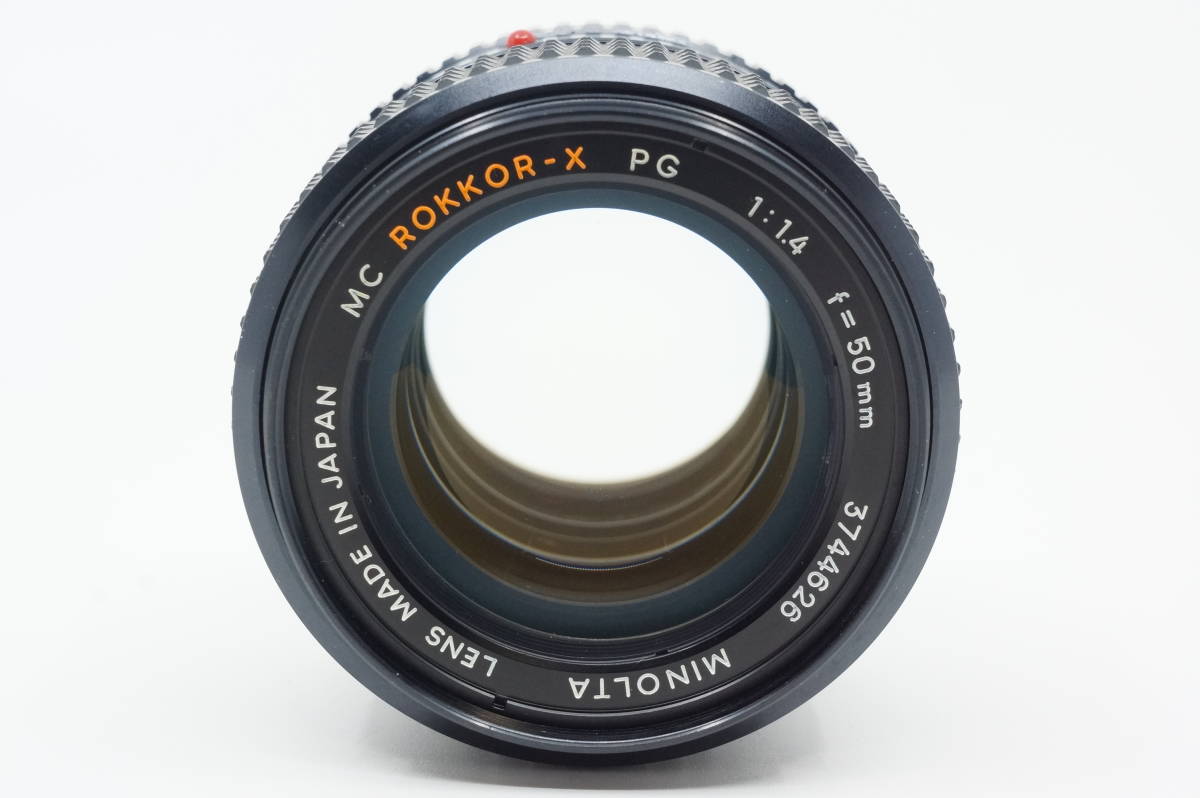 稀少 極美品 ミノルタ MC ROKKOR-X PG 50mm F1.4 大口径 標準レンズ minolta ロッコール _画像6