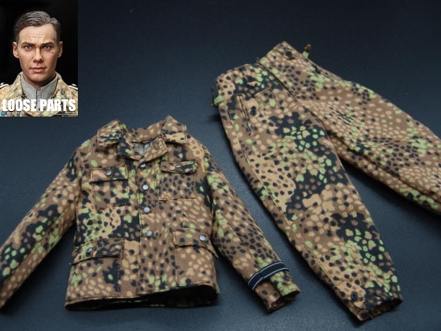 【メーカー公式ショップ】 Lio 】1/6ドールパーツ:DID製:WWII ドイツ軍SS M44迷彩戦闘服 G.I.ジョー