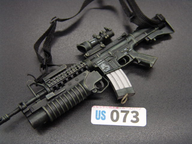 【 US 073 】1/6ドールパーツ：Hottoys製 現用アメリカ軍 M203付きM4カービンセット【 長期保管・ジャンク扱い品 】の画像2