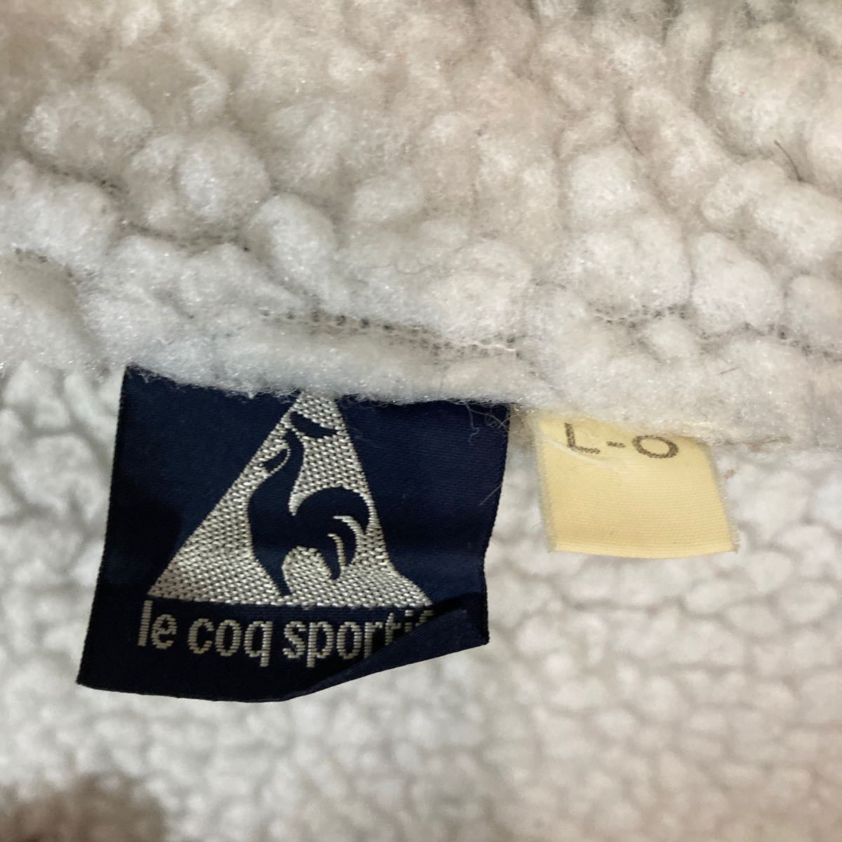 le coq sportif Le Coq bench пальто джемпер L~O размер темно-синий Vintage обратная сторона боа защищающий от холода зимний 