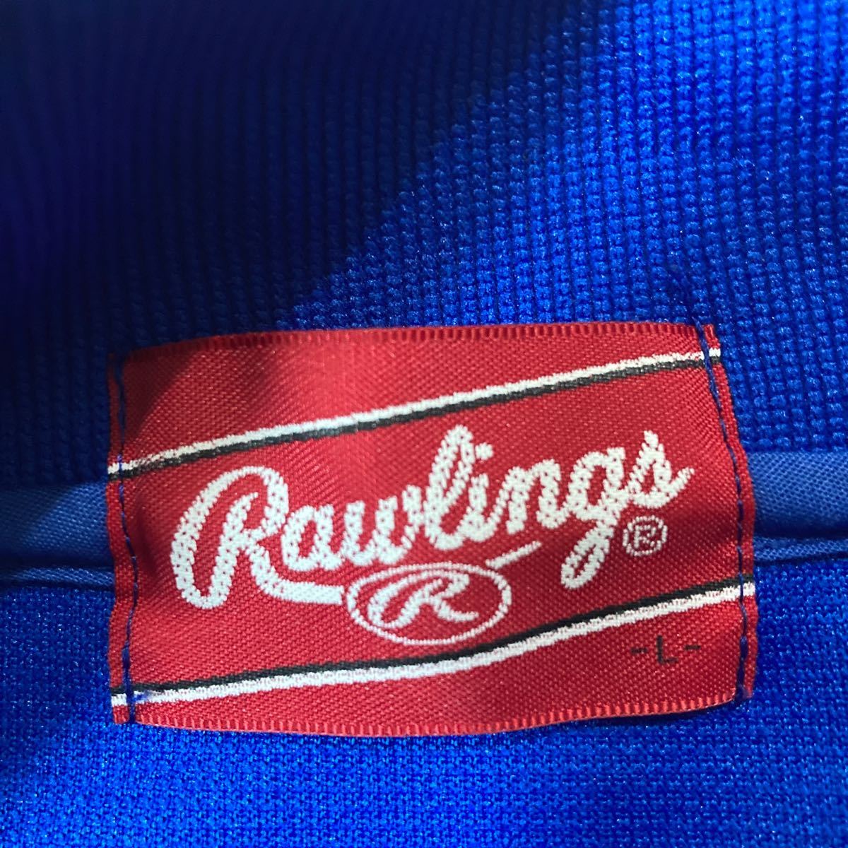 Rawlings ローリングス ジャージ ジップアップ 上下セット セットアップ Lサイズ 青 野球 ベースボール_画像3