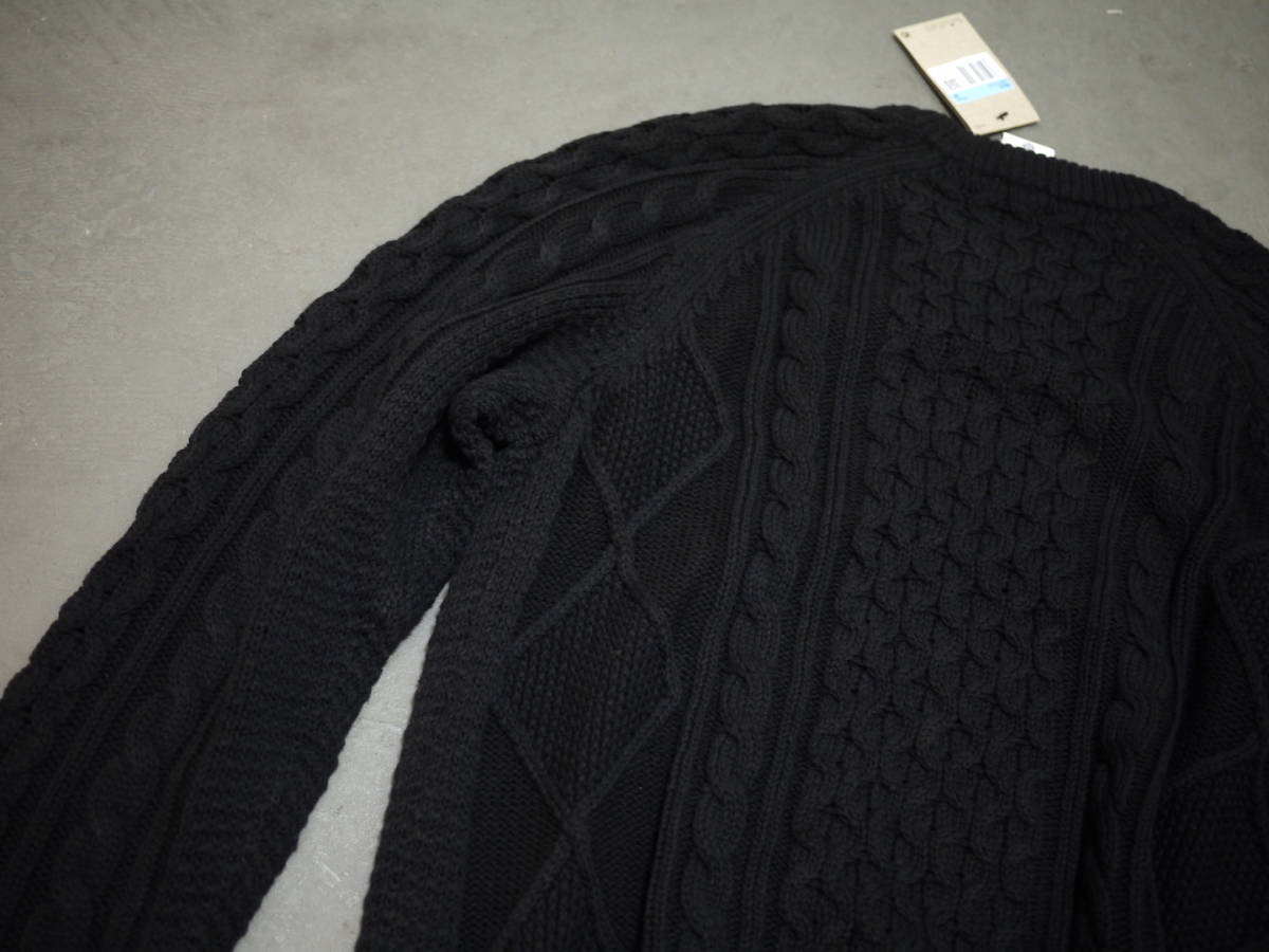 新品タグ付き/XL/ナイキ ケーブル ニット L/S セーター ブラック 黒 NIKE AS M NL CABLE KNIT SWEATER LS_画像8