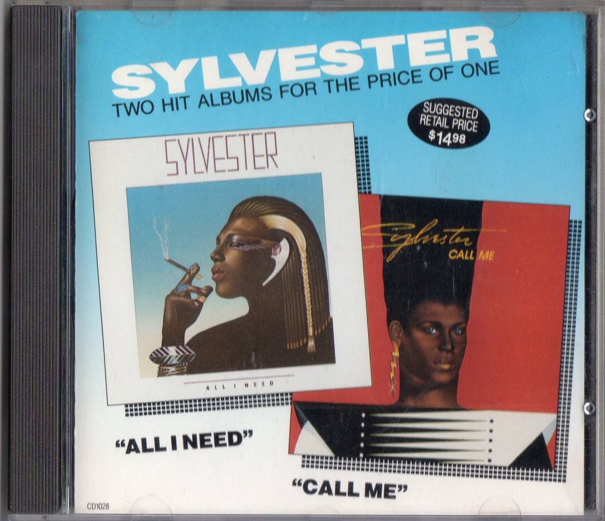 Sylvester /All I Need + Call Me【2in1CDディスコ エレクトロファンク】1982&1983年*CD化1990年 ドラァグクイーン　シルヴェスター_画像1