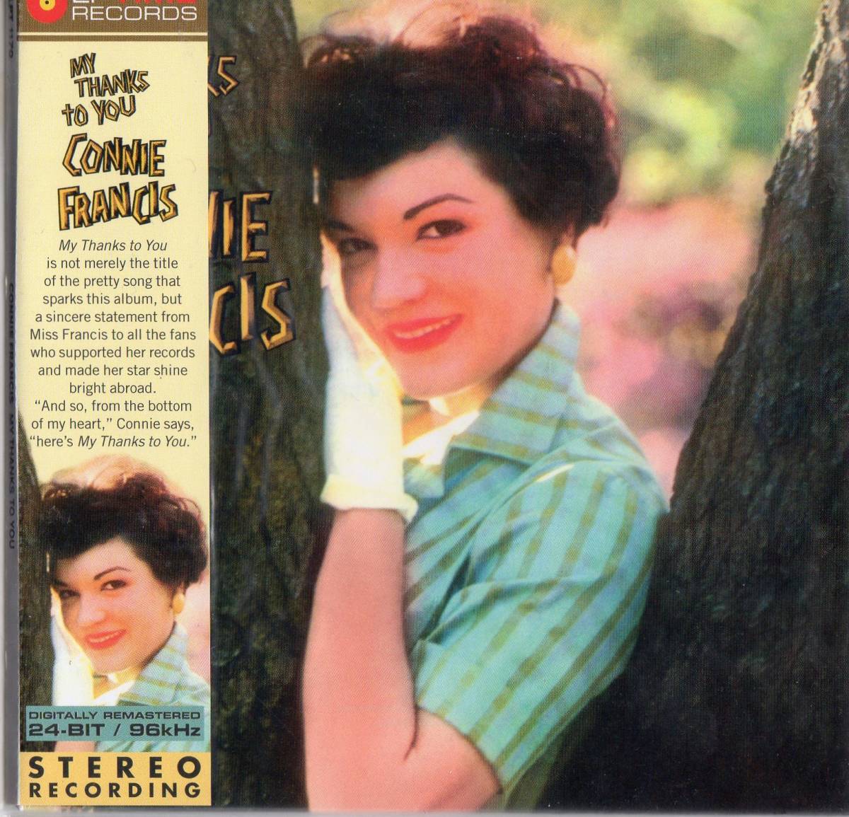 Connie Francis /My Thanks To You【未開封・リマスター24bit/96khzCD紙ジャケット】1959年*CD化2011年 コニー・フランシスLPTime Records_画像1