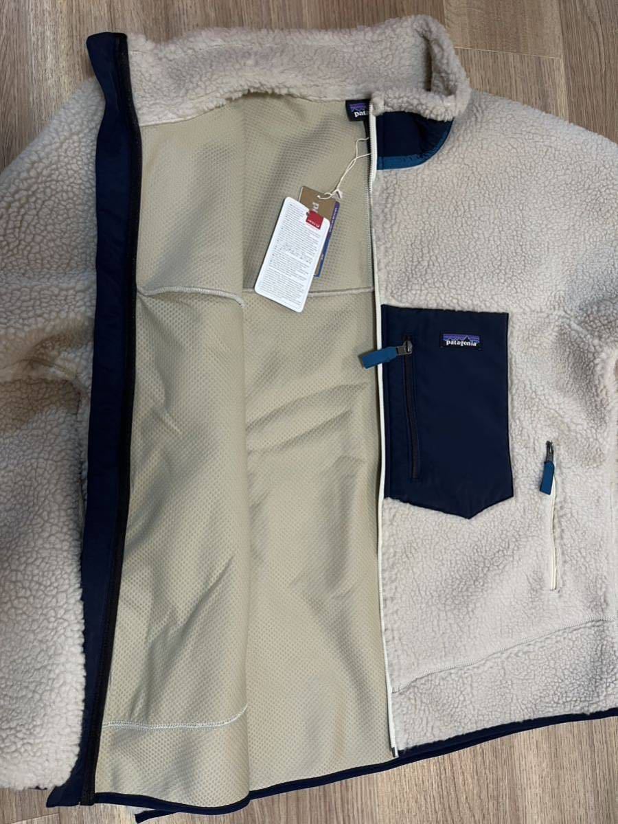 Sale 新品　送料無料 定価以下格安 Patagonia Classic Retro-X Jacket Natural Ssize パタゴニア レトロX Sサイズ ナチュラル ホワイト_画像4