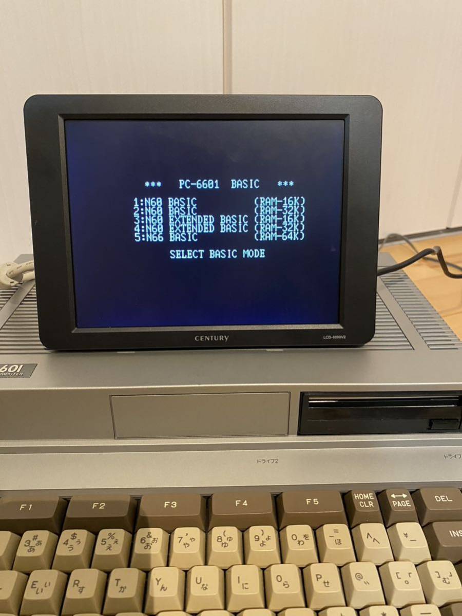 NEC PC-6601パーソナルコンピュータ（本体のみ）を出品します。カードリッジやROM BASICの動作確認しましたが、スピーカーが鳴りません_ROM BASICは起動します