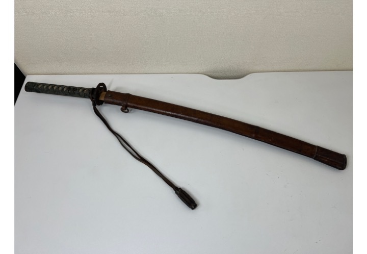 １円スタート　拵　竹光　九八式軍刀　日本刀　全長約９７cm（納刀時）　旧日本軍_画像1