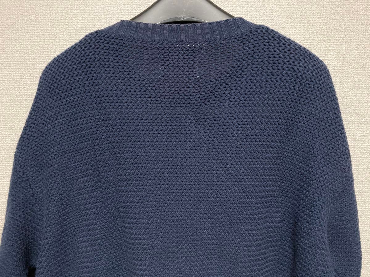 SON OF THE CHEESE ニット セーター M ネイビー Navy 紺 ワッフル サノバチーズ ポケット付き サノバ