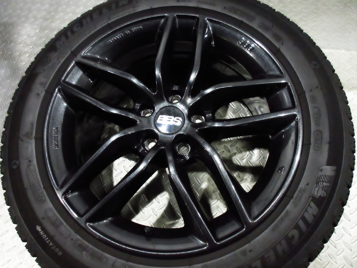 美品 走行極少 BBS SX 0304 7.5J+45 PCD108-5穴 ミシュラン X-ICE SNOW 215/55R17 2020年 スタッドレス プジョー 407 508 SW GTライン_画像4