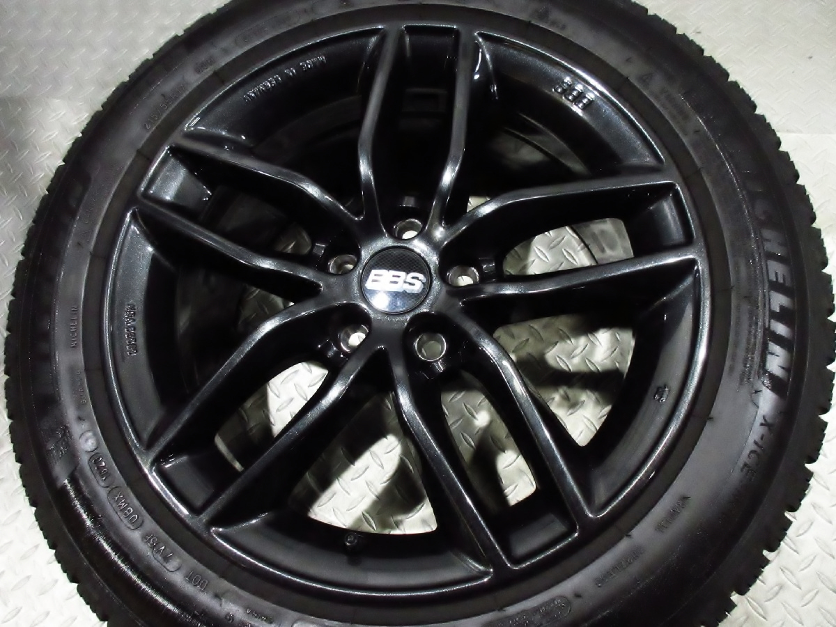 美品 走行極少 BBS SX 0304 7.5J+45 PCD108-5穴 ミシュラン X-ICE SNOW 215/55R17 2020年 スタッドレス プジョー 407 508 SW GTライン_画像2