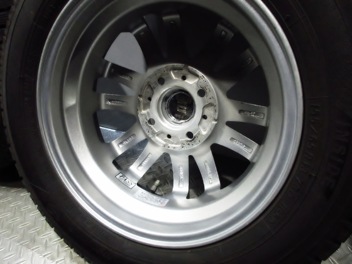 美品 走行極少 共豊 SEIN-ST 13インチ ヨコハマ IG50 PLUS 155/65R13 ice GUARD スタッドレス ワゴンR ラパン アルト モコ ライフ EK ミラ_画像8