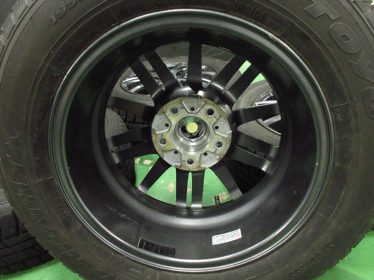 美品 超バリ溝 Weds ZAMIK TITO 6J+43 PCD114.3-5穴 トーヨー WinterTRANPATH TX 195/65R15 60 70 80 ノア ヴォクシー C25 C26 C27 セレナ_画像6