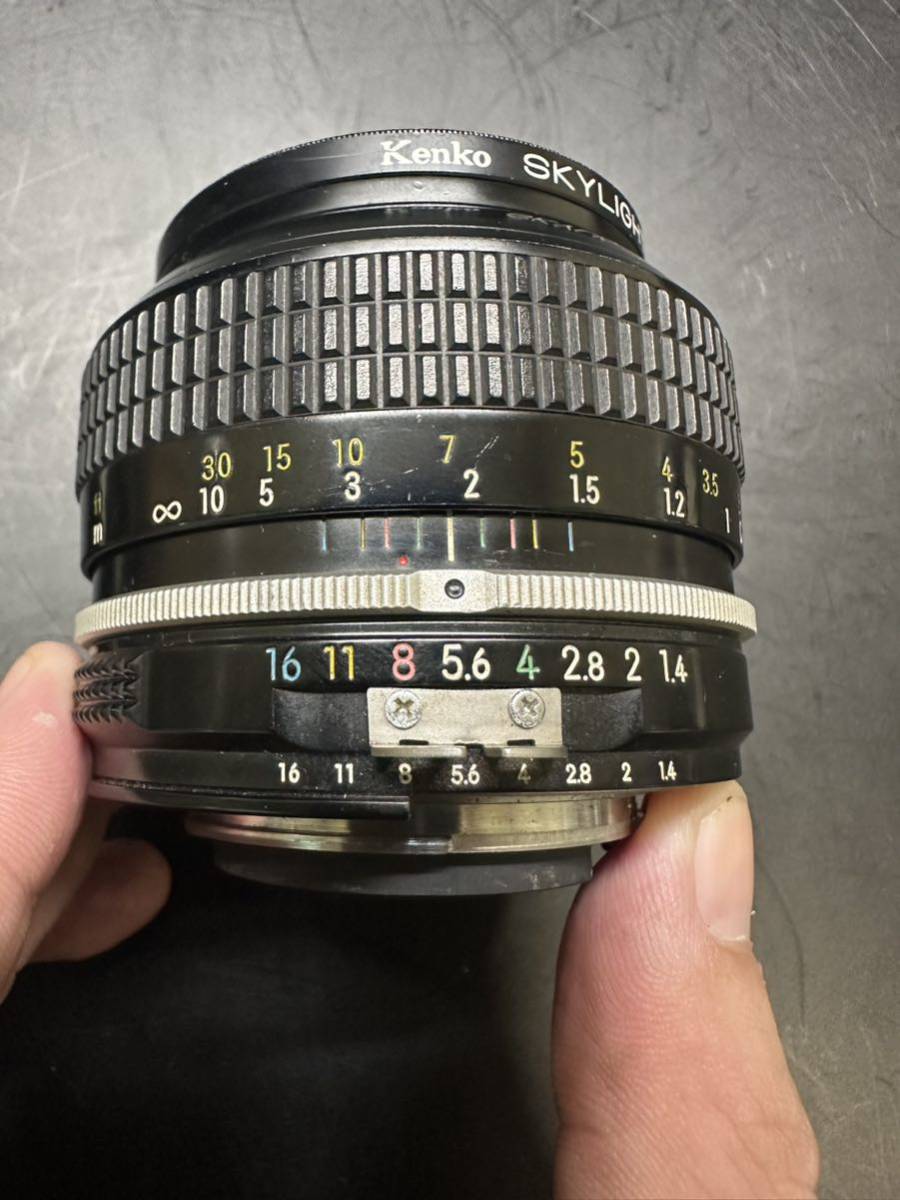 Nikon　ニコン　NIKKOR　50mm　1:1.4　黒　レンズ　SKYLIGHT　1B　52mm　SK00209_画像4