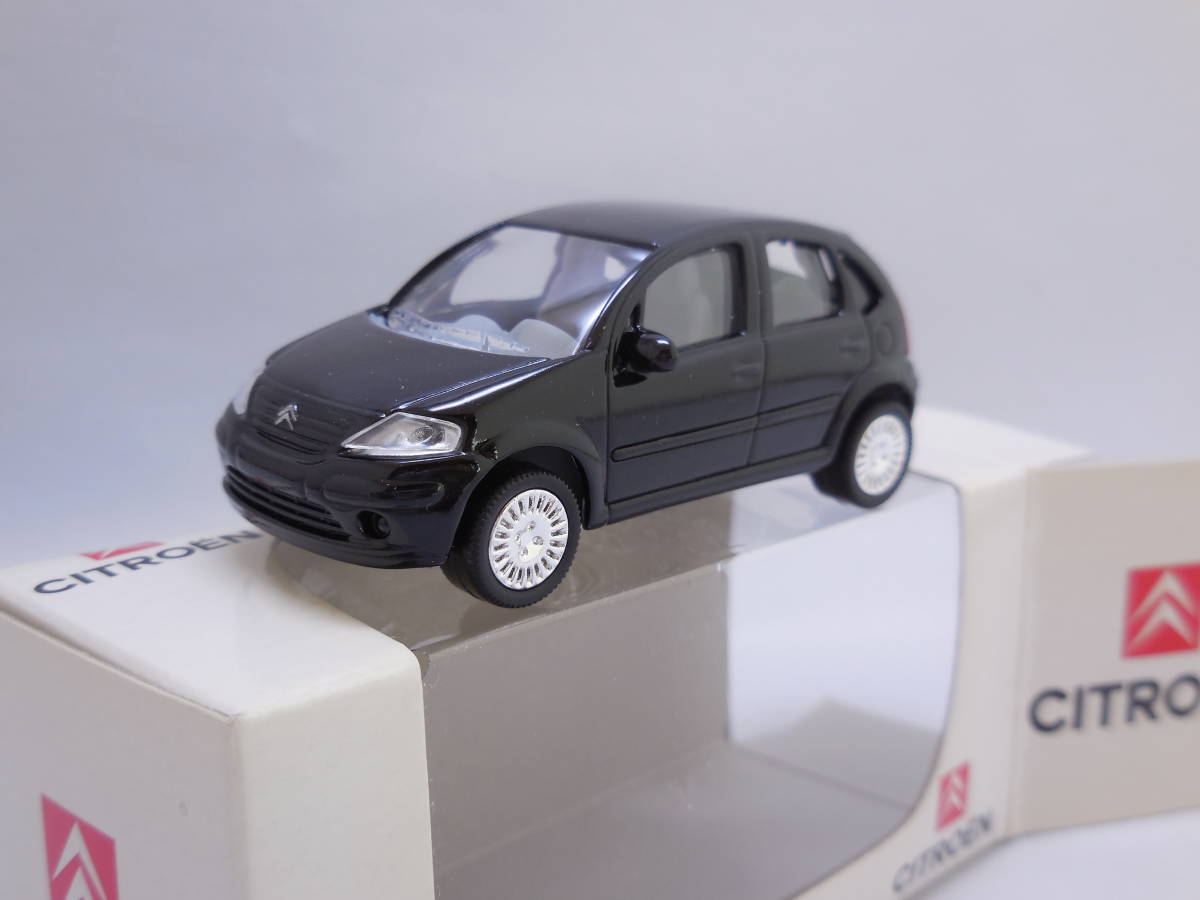 【シトロエン 純正？】1st C3 ミニカー ミニチュア カラーサンプル 1/64【NOREV】CITROEN ノレブ 送料￥410~ 黒_画像1