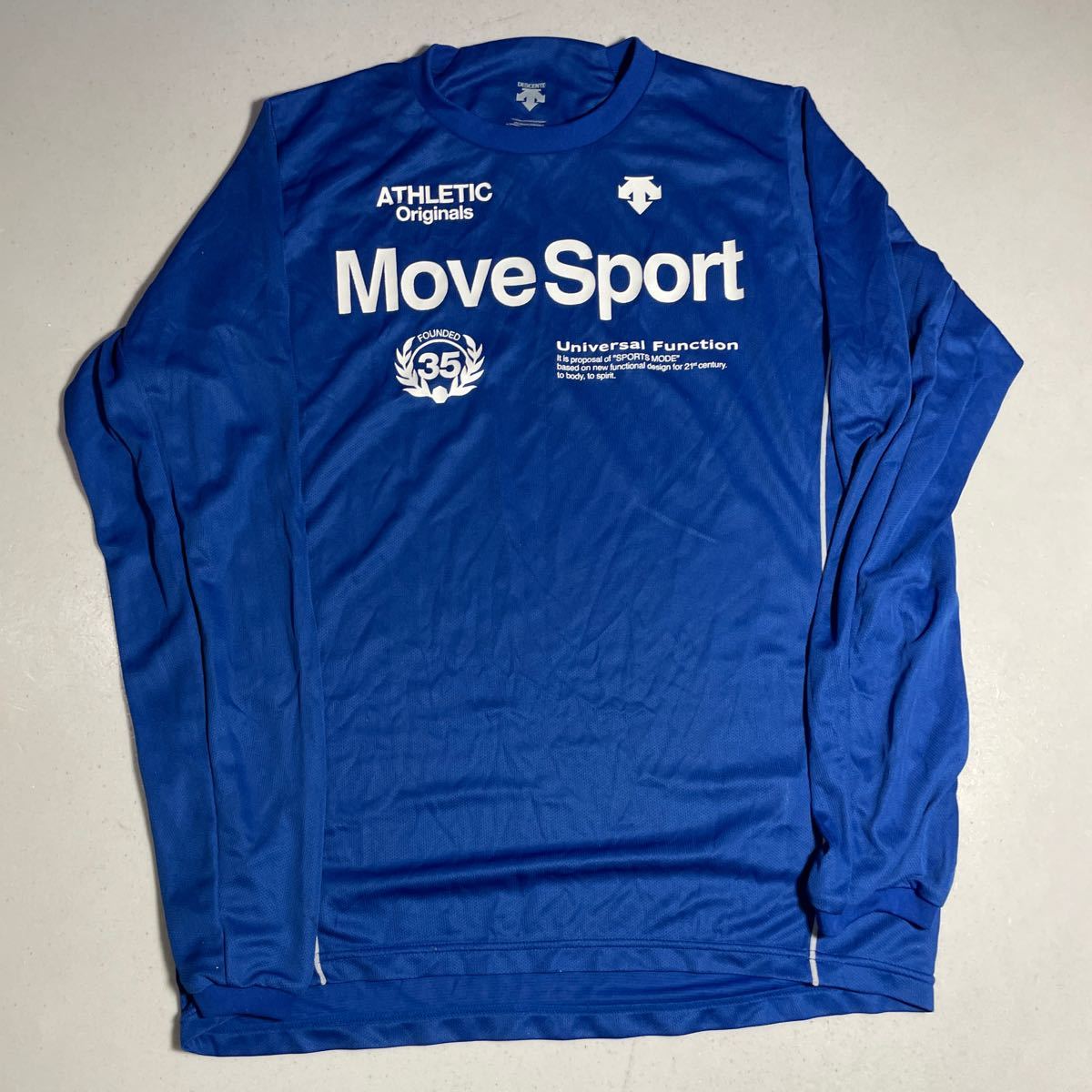 デサント DESCENTE ムーブスポーツ MOVE SPORT 陸上 マラソン 長袖プラクティスシャツ Oサイズ_画像1