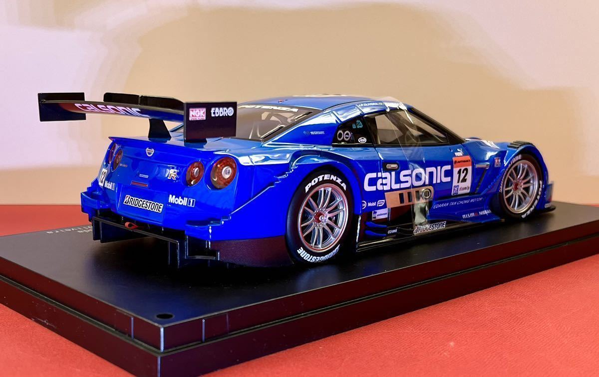 エブロ 1/18 EBBRO CALSONIC IMPUL GT-R SUPER GT500 Rd.2 Fujl Winner #12 2014 81017 アウトレット品_画像6