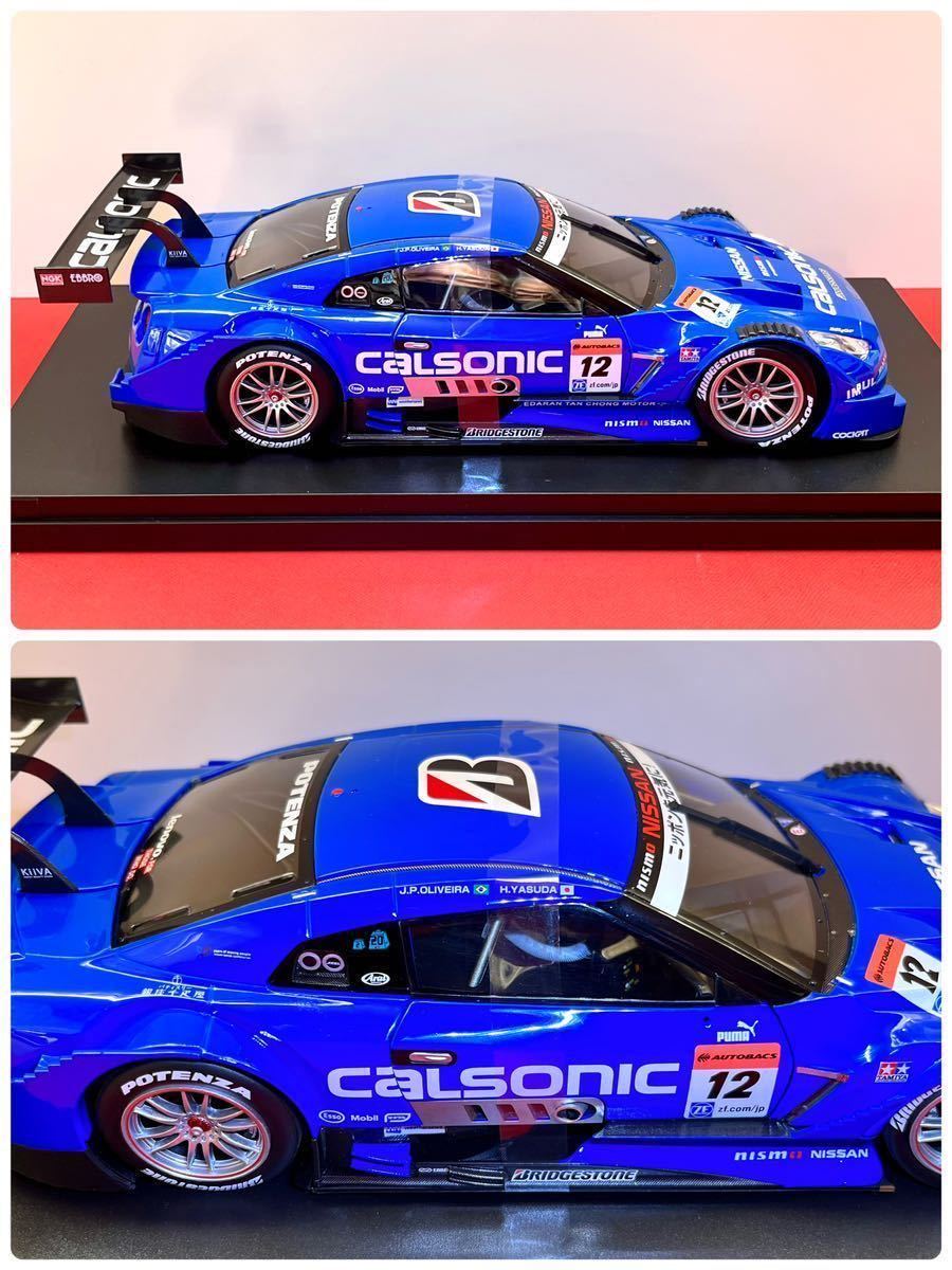 エブロ 1/18 EBBRO CALSONIC IMPUL GT-R SUPER GT500 Rd.2 Fujl Winner #12 2014 81017 アウトレット品_画像3