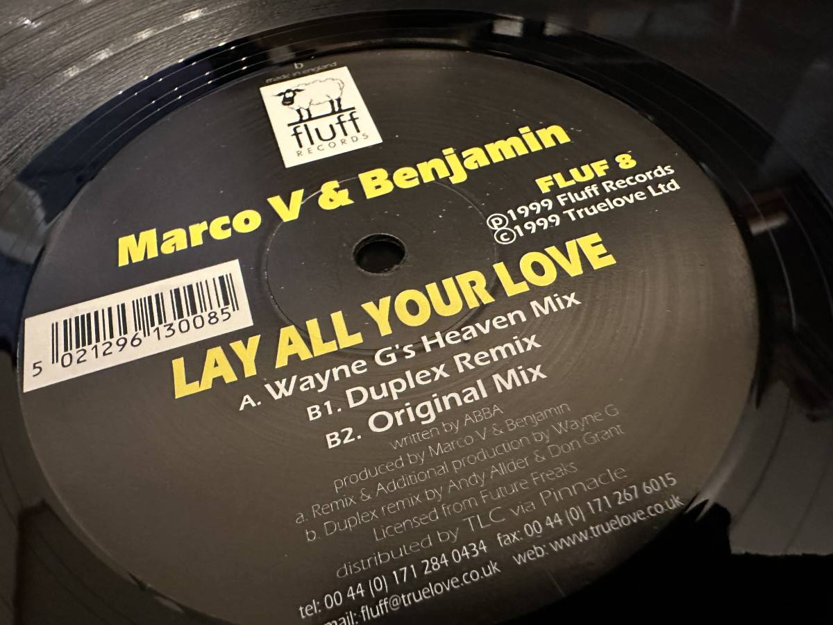 12”★Marco V & Benjamin / Lay All Your Love / トランス！_画像1