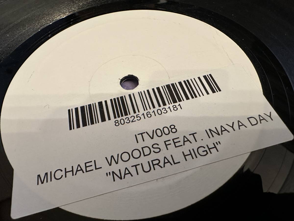 12”★Michael Woods Feat. Inaya Day / Natural High / エレクトロ・ヴォーカル・ハウス！Dino Lenny / Dave Boynes / Out Of Office_画像1