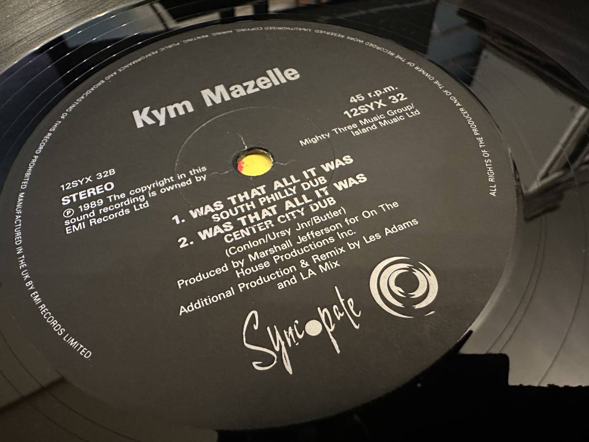 12”★Kym Mazelle / Was That All It Was (Classic Philly Mix) / ヴォーカル・ハウス・クラシック！の画像4