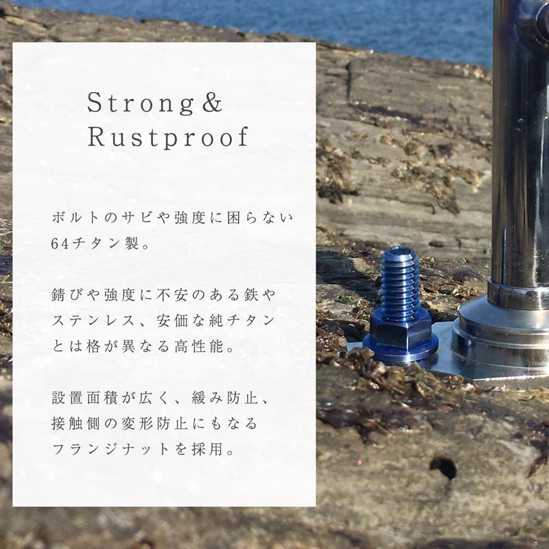 CHONMAGE FISHING 64 titanium made anchor fixation bolt _W3/8_45mm_ new goods k Eara striped beakfish board spring. fixation .