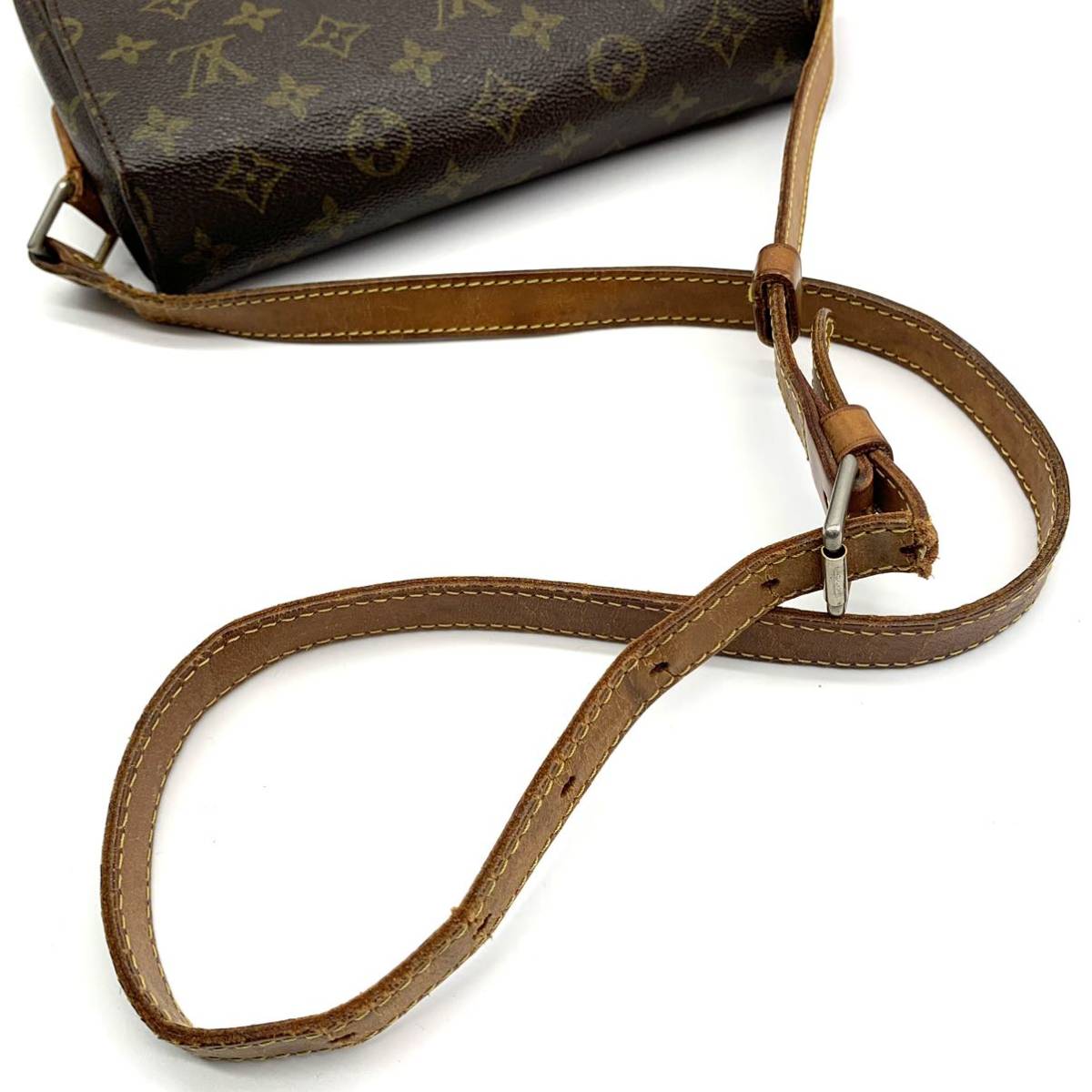 1円●LOUIS VUITTON ルイヴィトン サンクルーGM モノグラム M51242 ショルダーバッグ ポシェット 斜めがけ鞄 レザー レディース メンズ_画像7