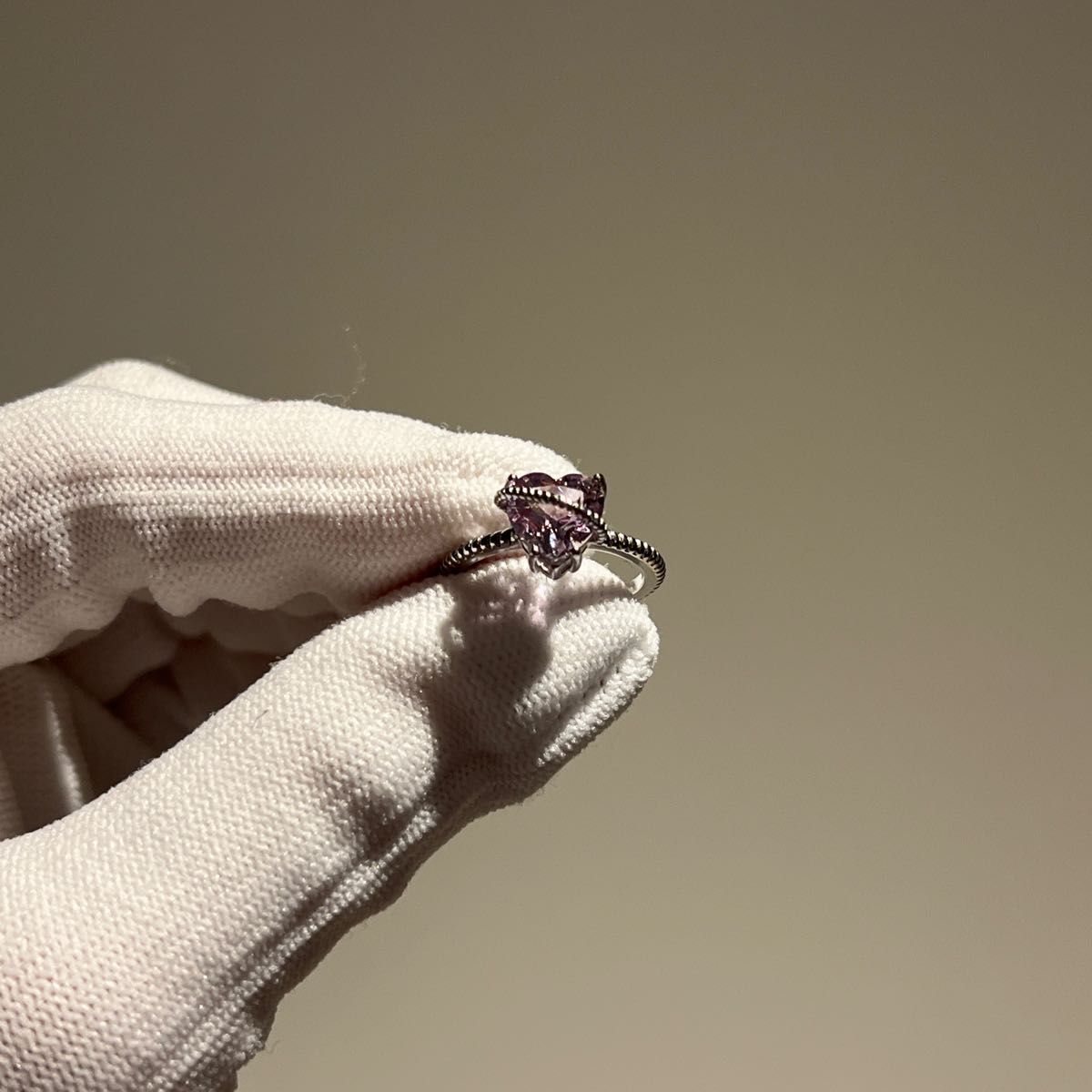 高品質天然石ブラジル産アメジスト紫水晶指輪 指輪 リング フリーサイズ