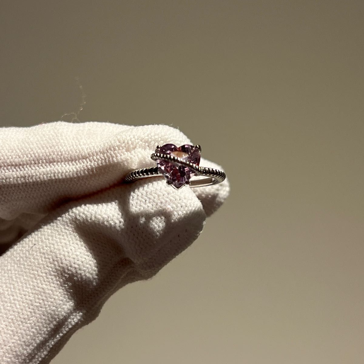 高品質天然石ブラジル産アメジスト紫水晶指輪 指輪 リング フリーサイズ