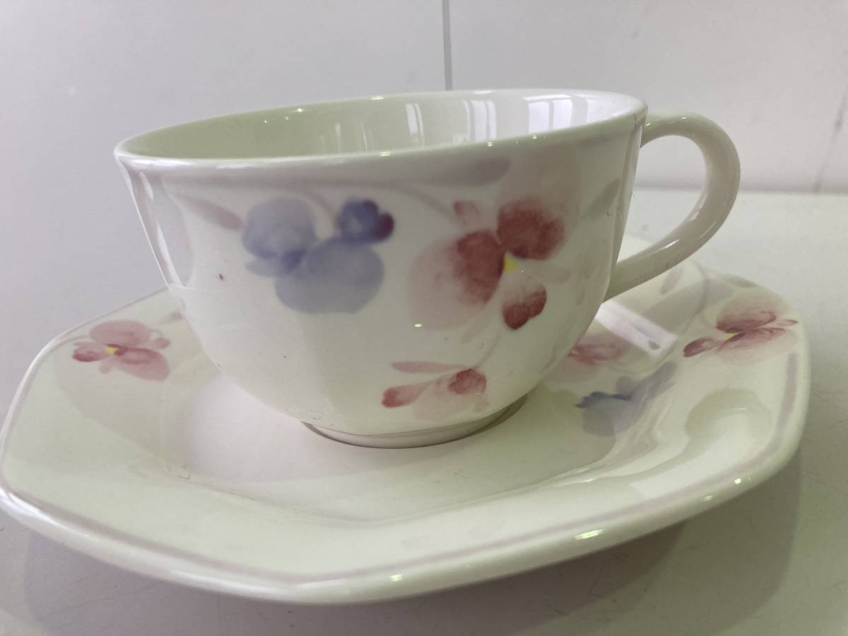 Noritake カップ＆ソーサー ペア/ノリタケ MORNING SONG☆中古_画像5