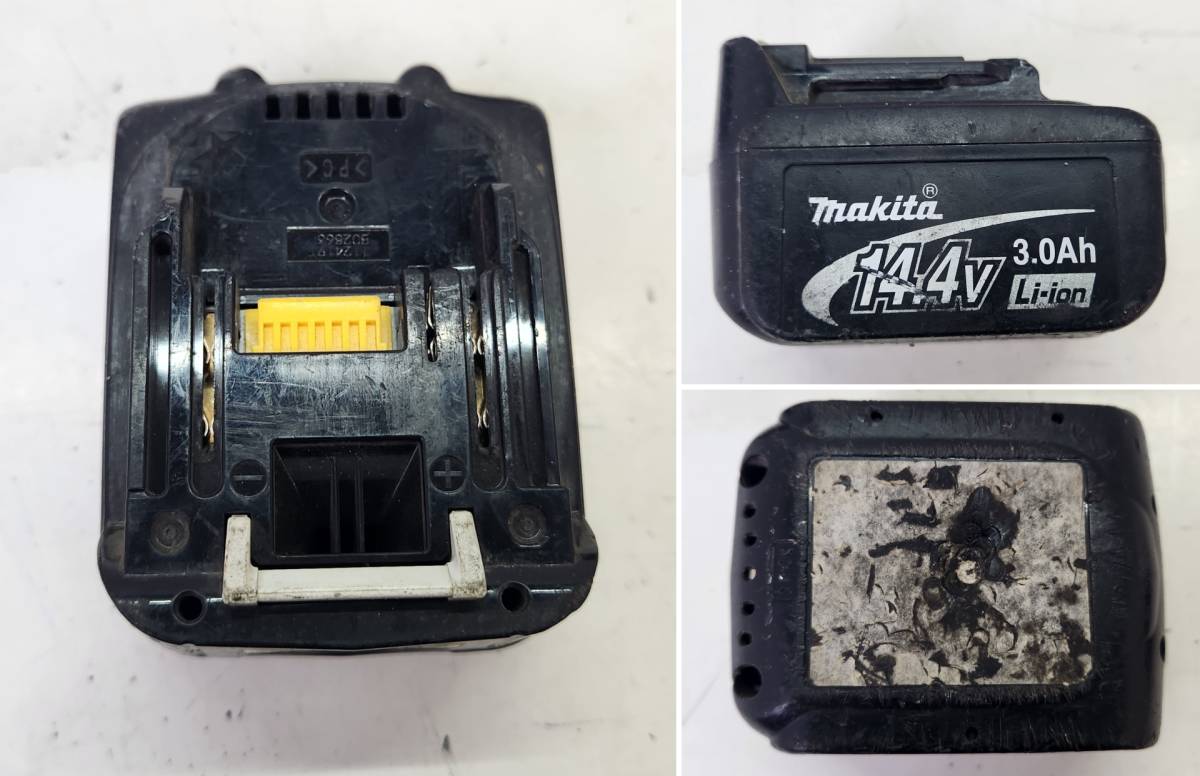 【7599】1円~ 工具 充電式 インパクトドライバ まとめ makita TP130D 14.4V バッテリー 18V 6.0Ah BL1860B 14.4V 3.0Ah 完動品 中古品　_画像9